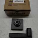 Kwikset Casey Dummy Door Handle, Single Sided Lever for Closets, French Double Doors, and Pantry, Matte Black Non-Turning Reversible Interior Push/Pull Lever, with Microban Protection (1 count)