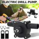 Drill-Powered Liquid DrillBurst DrillTorrent DrillTide Portable Self-Priming Pump for Electric Drill, Quick Fluid Transfer Tool for Water, Oil, and Diesel