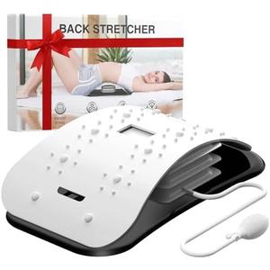 Back Stretcher for Lower Back Pain Relief,Adjustable Inversion Lumbar Traction Device,Lumbar Support Board for Spinal Decompression and Scoliosis,Ideal Mens Gifts&White Elephant Gifts