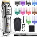 Hatteker Hair Cutting Kit Pro Hair Clippers for Men Professional Barber Clippers IPX7 Waterproof Cordless Beard / Hair Trimmer