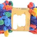 100g/Roll Hand Knitting Finger Loop Yarn Crochet Super Warm Puffy Circle Cotton Braided Rope Blanket Yarn (Color : 37)