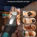 oneisall Professional Dog Grooming Kit at Home: All-in-One Quiet Clippers & Nail Grinder with LED Light, 2000mAh Cordless Dog Shaver, Safe Poodle Grooming Kit for Paws, Face, Ears & Body