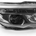 Right Side Halogen Headlight Assembly w/DRL Compatible with 2016-2020 Pilot EX/EX-L/Touring 2017-2020 Ridgeline Passenger Headlamp HO2503167 33100TG7A12