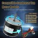 F48AA68A50 Condenser Fan Motor Replacement for York, Coleman, Luxaire, Genteq, A.O. Smith THGF36S41S3A THGF60S41S3A F48M27A50 etc, 1/4 HP, 850 RPM, 208-230 Volt