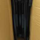 Amazon Basics Portable Foldable TV Tray Table with Storage Rack, Space-Saving Design, 15" x 19" x 26", Black, 4-Pack