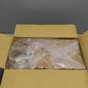 Ginkgo 100 Pcs Paper Gift Bags with Handles, Medium Size Brown Paper Bags 8x4.25x10.25 Inch, Kraft Bag for Party, Favor, Goodie, Grocery and Shopping