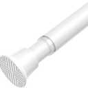 AIZESI Spring Tension Curtain Rod 18-36 Inch Adjustable Curtain Rods No Drilling White Tension Rods for Window, Doorway, Kitchen, Cupboard, Wardrobe