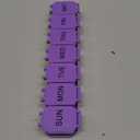 Extra Large Weekly Pill Organizer - Waterproof 7-Day Pill Box, Portable Vitamin & Supplement Case, Easy to Open Design, Ideal for Travel and Daily Medication Management (Purple)