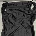 Women's Summeк Long Formal Dresses Sleeveless Ruched Bodycon Wedding Guest Slit Maxi Dress (Black, Medium)