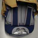 6 Wheel Rolling Backpack for Kids 18" Set - Blue Brown, Medium