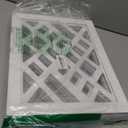 Cut-Out Design 16" Short Dog Gate for Small Dogs, Foldable Retractable Puppy Gate Indoor - Freestanding Lightweight Pet Barrier for Doorways, Stairs, Hallways (Extends to 35", White) 3Pcs