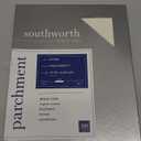 Southworth Company, Agawam, MA Z980CK Fine Parchment Paper,65lb,100 SH/BX,Acid-Free/Lignin,Ivory