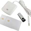 USB ACR38_I1 CAC PC/SC Contact Smart Chip IC Card Reader Writer Support ISO7816 A B C Memory Cards with 2PCS SLE4442 Chip Card, 1PCS SDK Kit (Install Driver Required) by XCRFID