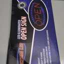 Neon Open Sign for Business: Oval LED Sign with Flashing Mode for Stores - Includes Business Hours and Open & Closed Signs