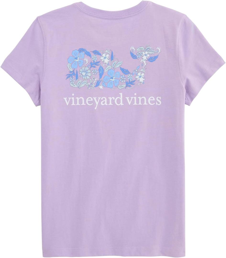 Vineyard Vines Girls' Short Sleeve Pocket Tee (Toddler/Little Kids/Big Kids) (Purple), Size 6