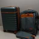 UKEIN Luggage Sets 3 Piece, Carry On Luggage 20In With Spinner Wheels,PC Hardside Suitcase Set with TSA Lock,Durable Carry On Suitcase With Travel Backpack for Men (Green, 3 piece set (20inch))