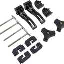 Truck Tonneau Cover Replacement Installation Accessory | Fit for Tri-fold & Quad-fold Truck Bed Cover Hard Folding | Include T-bar (T-Bolt), Tonneau Cover Front Clamp, 2X Rear Clamp