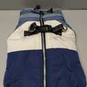 azuza Dog Jacket for Small Dogs Waterproof Dog Coat with Reflective Strips and Harness Built in Warm Fleece Dogs Winter Coat Windproof with Back Zipper, Navy L