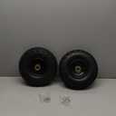 Gorilla Cart Wheels 10" Flat-free Solid Tire and Wheel Replacement 4.10/3.50-4 for Hand Truck, Wagon, Garden Dolly, Trolley - 2 Pack