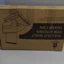 Pull Out Trash Can Under Cabinet Under Sink - Adjustable Trash Can Slider for Kitchen Cabinet (Excluding Garbage Cans), The Cabinet Size Required  16''Dx 13''Wx 17''H, Cabinet Trash Can Pull Out Kit