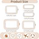 5PCS Diaper Bag Organizer Pouch Set, Clear Organizer Bags, TSA Approved Toiletry Bag, Clear Waterproof Cosmetic Bags with Zipper, Purse Organizer Pouches, Travel Organizer Bags for Woman and Kids