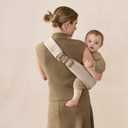 Ergobaby Upsie Sling Baby Carrier for Babies and Toddlers 6-48 Months (17-45 lbs) - 2-Position Ergonomic Baby Carrier with Front Storage Pocket, Hip-Healthy Positioning - Natural Beige