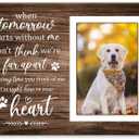 Pet Memorial Picture Frame, Pet Dog Memorial Picture Frame, Pet Cat Photo Frame, Photo Frame Gift for Dog Owners Sympathy for Loss of Pets Photo 4x6Inch12P039