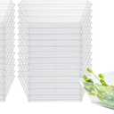 Restaurantware 10 Ounce Square Bowls 25 Disposable Serving Bowls Heavy-Duty - Premium Clear Plastic Salad Bowls For Parties Catering Or Buffets Serve Desserts Chips Popcorn Or Candies