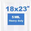 20 PCS 18" x 23" Thick 5 Mil Large Clear Zip Poly Bags Plastic Reclosable Zip Seal Lock Bags Heavy-Duty Clothing T-Shirts Shoes Toys Zipper Bag