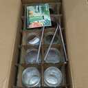 Ruckae 16oz 10 Pack Juice Bottles, Glass Bottles with Lids, Smoothie Cup Lids and Straws, Water Bottle Mason Jar Drinking Glasses for Juicing, Smoothies, Kombucha