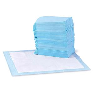 Amazon Basics Leak-Proof Dog and Puppy Potty Training Pee Pads with Quick-Dry 5-Layer Super Absorbent Design, Regular Size 22 x 22 inch, Blue & White, 100 Count