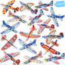 Libima 144 Pcs Foam Airplanes Toy for Kids Bulk Glider Planes Outdoor Flying Toys Airplane Party Favors Individually Wrapped Foam Plane Kit for Birthday Party Carnival Classroom Prizes