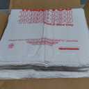 Fuxury 1000 Count Thank You Plastic Bags (11.5" x 6.5" x 21") White, T-shirt, Grocery, Take Out, To Go, Retail Shopping Bags in Bulk (Made in USA)