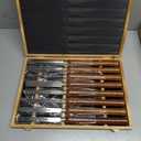 8-Pieces HSS Wood Turning Tools for Lathe, Walnut Handle Wood Lathe Chisel Set with Wooden Box, Wood Carving Lathe Tools for Woodturning