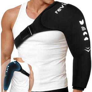 REVIX Arm Shoulder Ice Pack Rotator Cuff Cold Therapy, Reusable Ice Sleeve for Shoulder & Elbow Pain Relief, Gel Ice Packs for Pitchers, Volleyball Players, Athletes, Throwing Recovery, Large