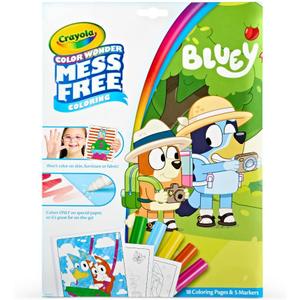 Crayola Bluey Color Wonder Coloring Set, 18 Mess Free Toddler Coloring Pages, Bluey Activity Set for Kids, Gift for Toddlers, Ages 3+