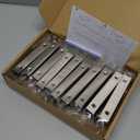 Ravinte 20 Pack Cabinet Handles Finger Edge Pulls 102mm/4 inch Silver Drawer Edge Pulls Brushed Nickel Finger Pulls for Cabinets Concealed Handles (3" Hole Center,4" Overall Length)