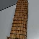 LazBlinds Cordless Blackout Bamboo Roman Shades, 38x64, Penang Teak