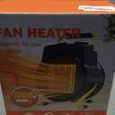 Outdoor Heater for Patio, 1500W Electric Garage Outdoor Heaters with 3 Modes, 3s Fast Heating, with Overheat Protection, Electric Space Heaters for Patio, Garage, Greenhouse, Office (Black)