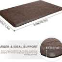 KMAT Kitchen Mat Cushioned Anti-Fatigue Floor Mat Waterproof Non-Slip Standing Mat Ergonomic Comfort Floor Mat Rug for Home,Office,Sink,Laundry,Desk 30"(L) x 20"(W),Brown
