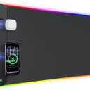 3-in-1 RGB Gaming Mouse Pad with Magnetic Wireless Charging, 31.5"x15.8" Large, 24 Light Effects, Non-Slip Base, Waterproof Ultra-Smooth Surface, No Adapter