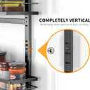 Moforoco White 9-Tier Over The Door Pantry Organizer, Pantry Organization And Storage, Metal Hanging Spice Rack Shelves Door, Home & Kitchen Essentials, Laundry Room Bathroom Organization