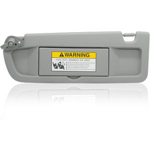 Left Driver Side Sun Visor Replacement Compatible with Honda Civic 2006 2007 2008 2009 2010 2011 Replaces# 83280-SNA-A01ZC Color Clear Gray