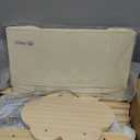 Stuffed Animal Storage & Organizer, with 2-Piece Large Detachable Toy Storage Bags, Wooden Tall Zoo Toys Storage with Wheels for Kids Playroom Kidroom Bedroom, Easy Assemble, 53 Inch