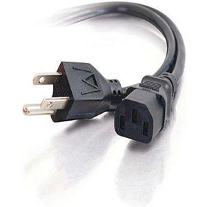 C2G Power Cord, Replacement Power Cable, 3 Pin Connector, Universal Power Cord, 16 AWG, Black, 5 Feet (1.52 Meters), Cables to Go 29927