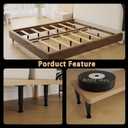 Adjustable Bed/Furniture Frame Support Legs,Set of 4 - Universal Replacement Legs for Bed Frame/Furniture/Cabinet, Slat Reinforcement, Height-Adjustable Support for Queen/King/Platform( 8.3"-14.5")