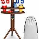 Cornhole Scoreboard with Drink Holders and Magnetic Bottle Opener