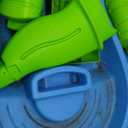 Step2 Rain Showers Splash Pond Water Table, Kids Water and Sand Activity Sensory Playset, Summer Outdoor Toys, 13 Piece Water Toy Accessories, For Toddlers 1.5+ Years Old, Blue & Green