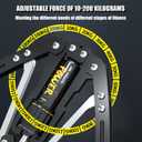 Arm Exercise Equipment Chest Workout - Hydraulic Power Twister 10 Gears Adjustable 22-440lbs,Chest Exerciser for Men,Arm Workout Equipment,Thick Steel Wear-Resistant, Non-Slip Handle PU Rubber