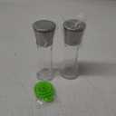 Home EC Premium Stainless Steel Sea Salt and Pepper Grinder Set of 2 - Adjustable Ceramic - Tall Glass Salt and Pepper Shakers - Kitchen Spice Mill W/Funnel & EBook